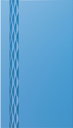 Фасад МДФ в плёнке ПВХ фрезеровка 3D Волна вертикальная
