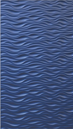 Фасад МДФ в плёнке ПВХ фрезеровка 3D Морская волна